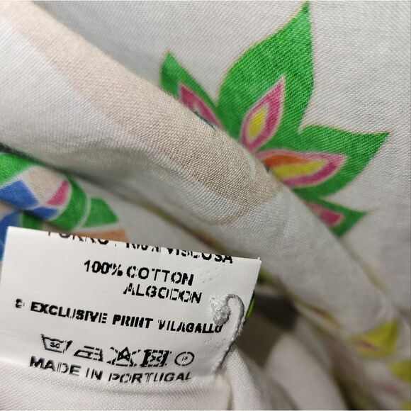 VILAGALLO Tropical Shirt Dress - Size 44 US 12 Palm Trees - Picture 4 of 9